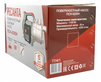 Купить Поверхностный насос Ресанта ПСН-4200Н в Нижнем Новгороде 
