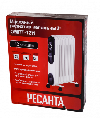 Купить Масляный радиатор Ресанта ОМПТ-12Н в Нижнем Новгороде 