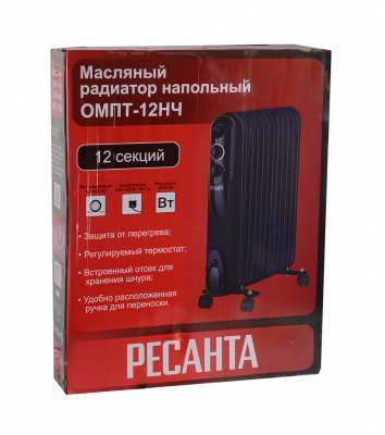 Купить Масляный радиатор Ресанта ОМПТ-12НЧ в Нижнем Новгороде 