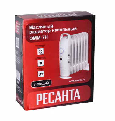 Купить Масляный радиатор Ресанта ОММ - 7Н в Нижнем Новгороде 